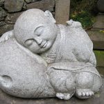 Asleep fat Buddha